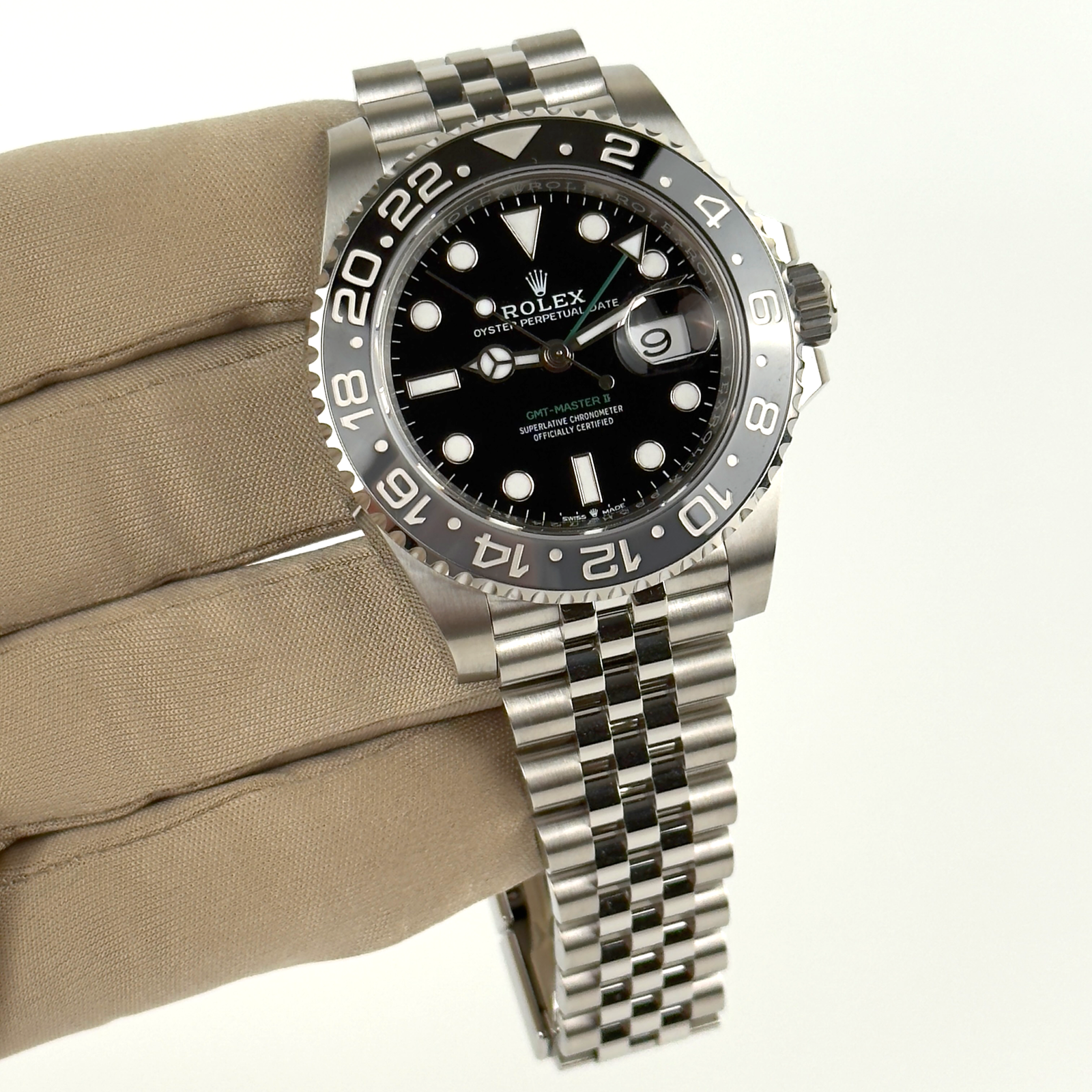 Rolex 126710GRNR GMT Master II Bruce Wayne Stainless Steel Jubilee 2025